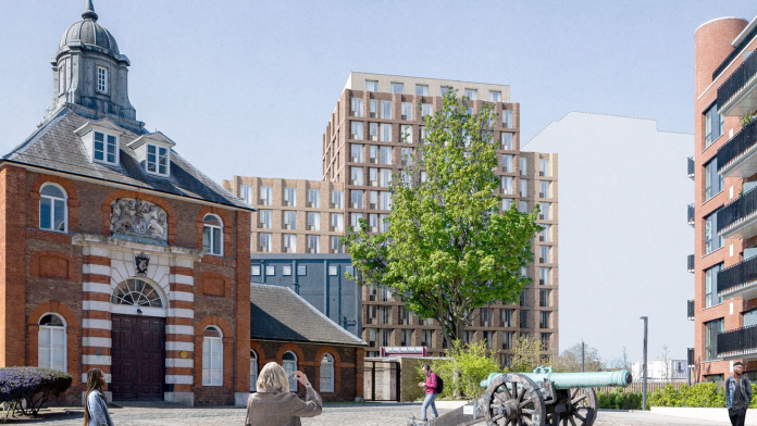 Woolwich Arsenal PBSA development. Image Credit: Q Investment Partners | PBSA News Woolwich Arsenal PBSA development. Image Credit: Q Investment Partners | PBSA News