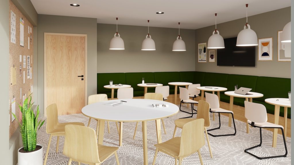 Study room at the Glassworks student accommodation scheme in Bristol | PBSA News
