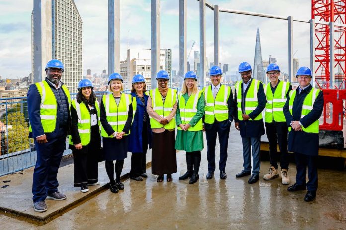 Elephant & Castle topping out ceremony at the London College of Communication building | Get Living | PBSA News Elephant & Castle topping out ceremony at the London College of Communication building | Get Living | PBSA News