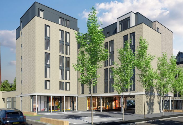 Architect's drawing of the Dundee PBSA scheme | Gylemuir Capital | Housing Growth Partnership | Aldermore Bank Architect's drawing of the Dundee PBSA scheme | Gylemuir Capital | Housing Growth Partnership | Aldermore Bank