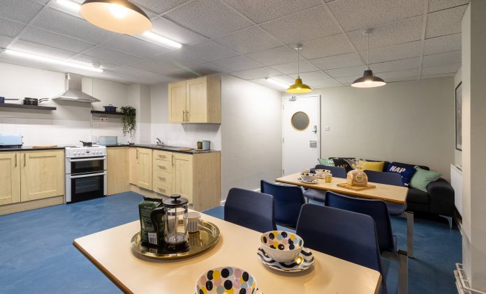 The current kitchen area at SAV Group's Louise House PBSA scheme in London | PBSA News The current kitchen area at SAV Group's Louise House PBSA scheme in London | PBSA News