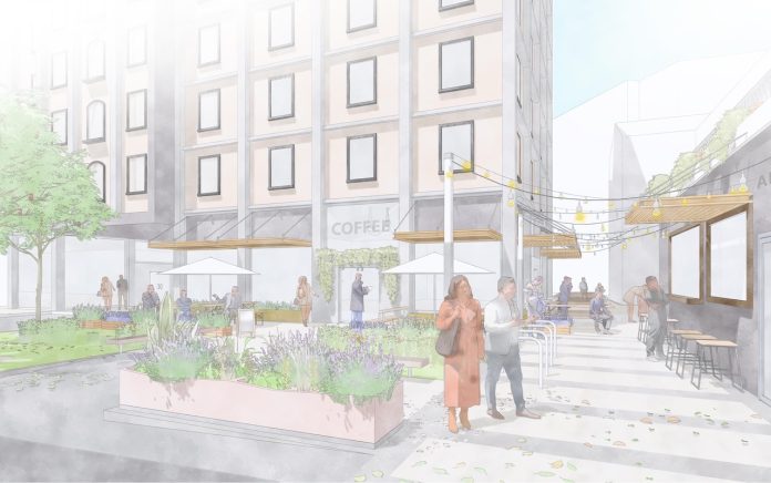 Dundee 1881 Keiller Quarter Artist’s impression of the proposed Keiller Quarter PBSA from the New Inn entry | PBSA News