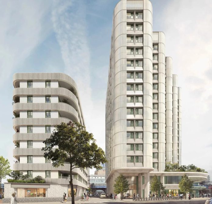 Renderings of the proposed Southwark station PBSA scheme | AHMM | PBSA News Renderings of the proposed Southwark station PBSA scheme | AHMM | PBSA News