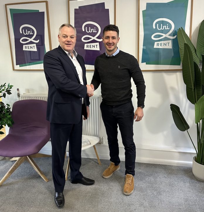 Lomond buys Uni2 Rent | PBSA News Pictured left to right: Richard Crathorne, CEO at John Shepherd and Ed Henderson, Founder and MD of Uni2 Rent | PBSA News