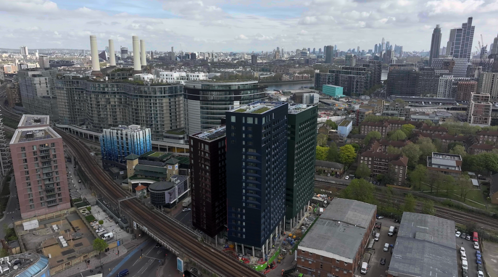 Drone image of urbanest Battersea | PBSA News