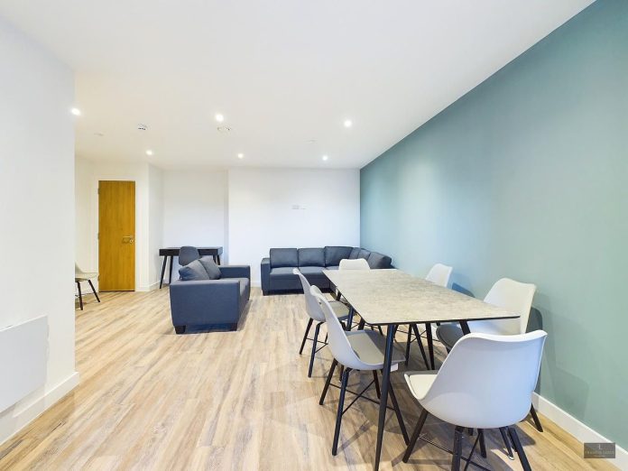 Living area at Rengen Development's Beaufort House PBSA scheme in Exeter | PBSA News