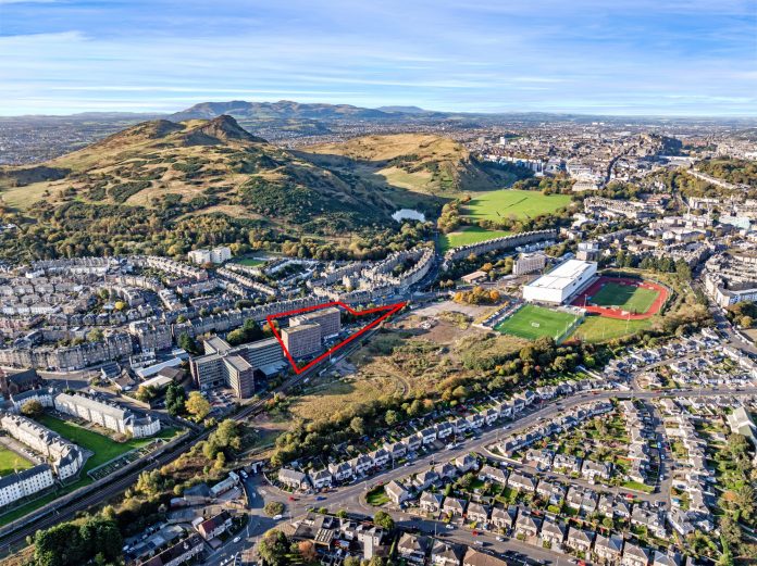 Caledonian Trust Edinburgh site Ariel image of Caledonian Trust's site | Scarlett Land and Development | PBSA News