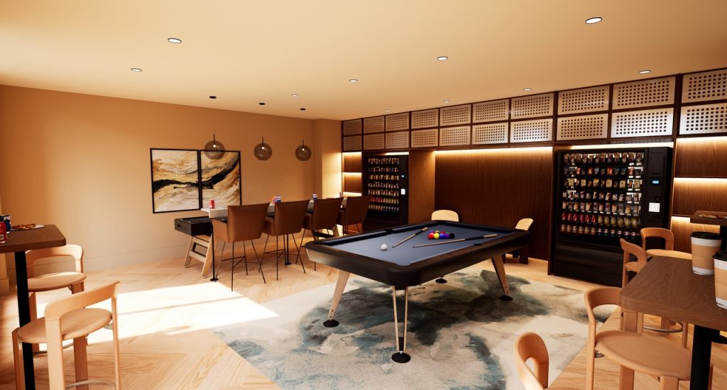 Games room CGI at The Sail Works | PBSA News