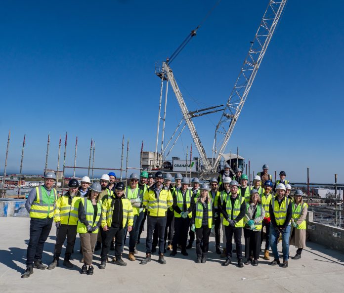 The Burnet Point PBSA project team at the topping out ceremony | PBSA News The Burnet Point PBSA project team at the topping out ceremony | PBSA News