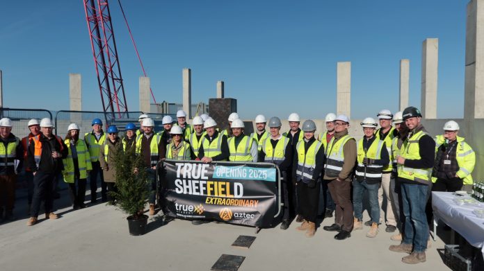 true student celebrated the topping out ceremony at true Sheffield, hosted by Aztec Construction | PBSA News true student celebrated the topping out ceremony at true Sheffield, hosted by Aztec Construction | PBSA News