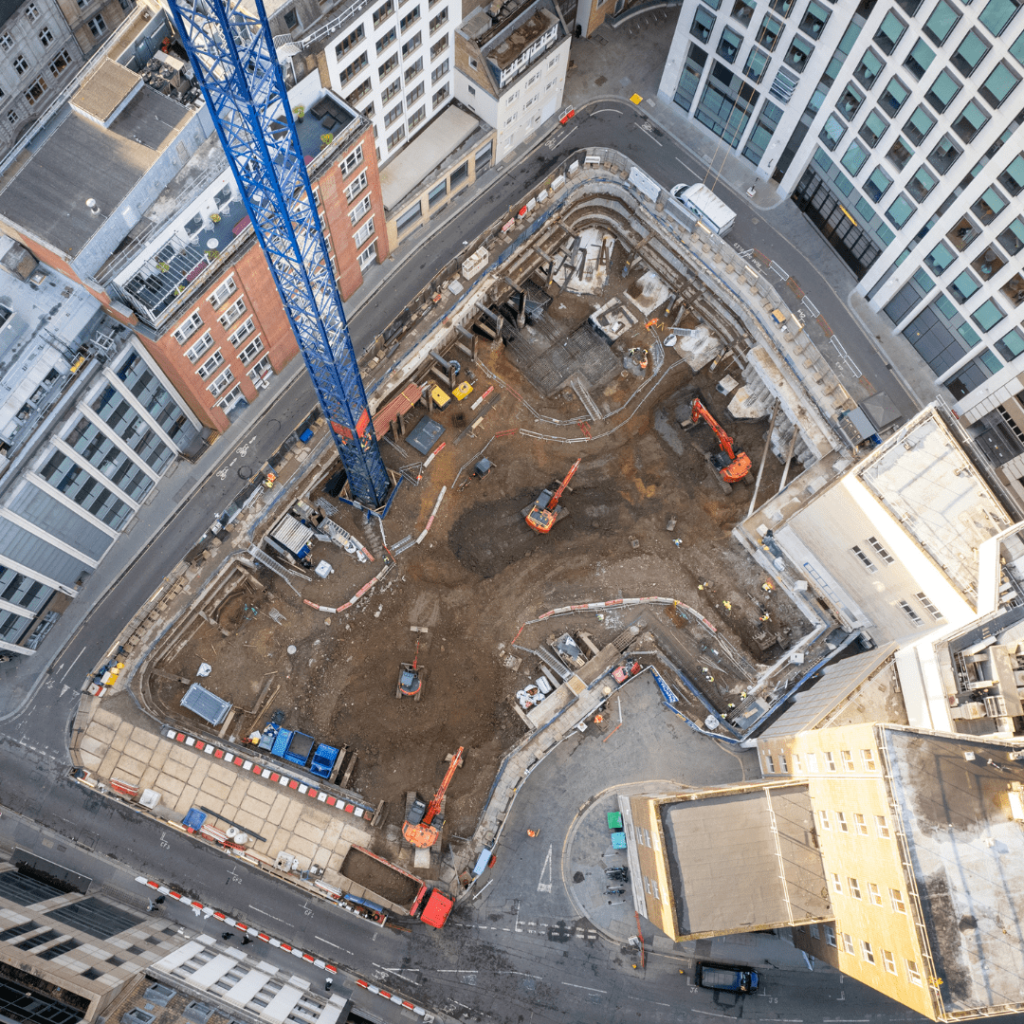 Aerial view of McAleer & Rushe's work | PBSA News