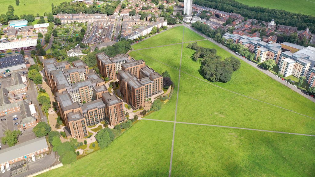 Aerial image of Castle Leazes PBSA | PBSA News