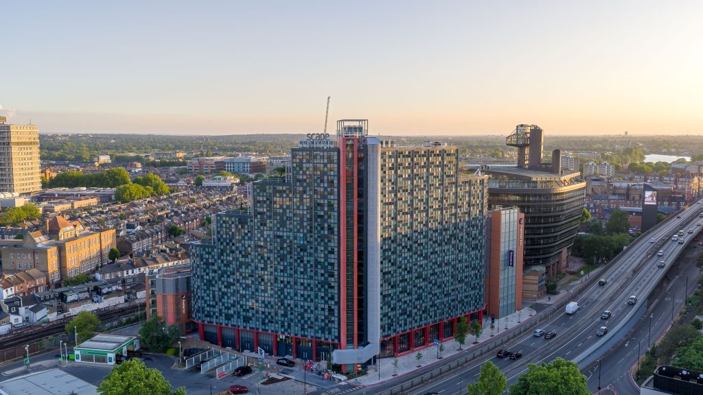 Aerial view of Dominus' Scape Hammersmith PBSA. Image Credit: Dan Hillier | PBSA News