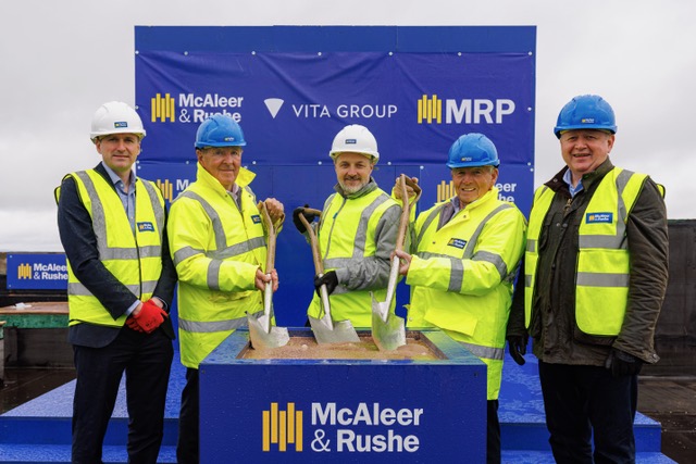 McAleer & Rushe, MRP, and Vita Group celebrate topping out at Gough Street PBSA | PBSA News