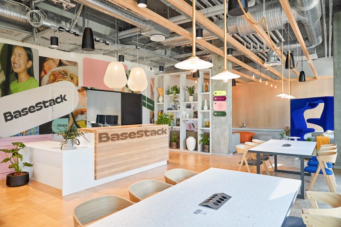 BaseStack Living reception area, recently acquired by Macquarie Asset Management | PBSA News BaseStack Living reception area, recently acquired by Macquarie Asset Management | PBSA News