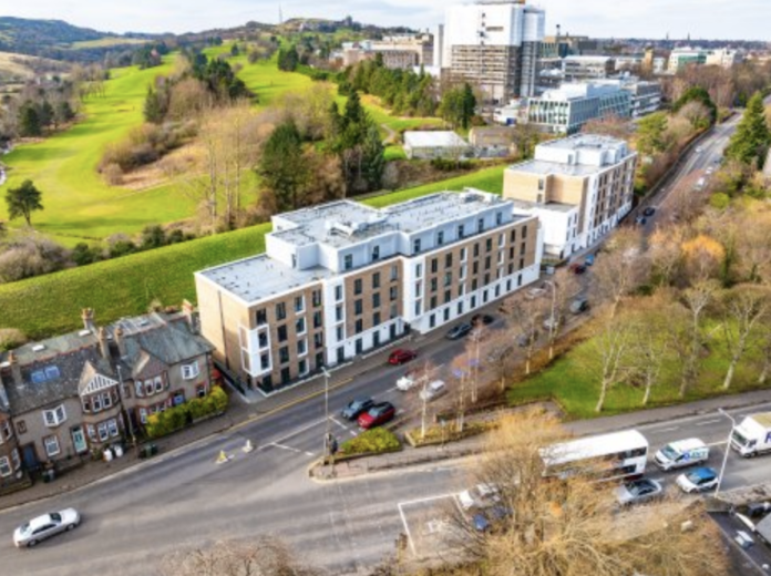 Aerial view of the Mayfield Road PBSA scheme | Clark Contracts | PBSA News