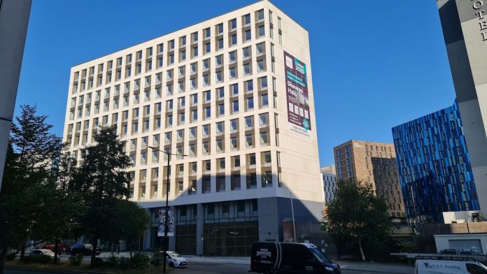 External view of HG Construction's Sheares Hall PBSA | PBSA News External view of HG Construction's Sheares Hall PBSA | PBSA News