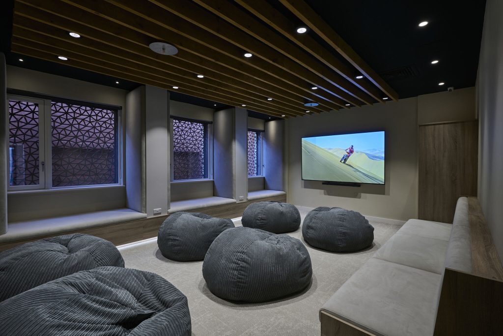 Cinema room at HG Construction's Sheares Hall PBSA | PBSA News