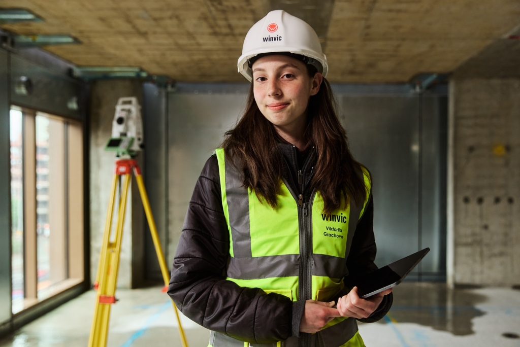 Viktoriia Grachova, T-Level Student and Trainee Site Support, Winvic Construction | PBSA News